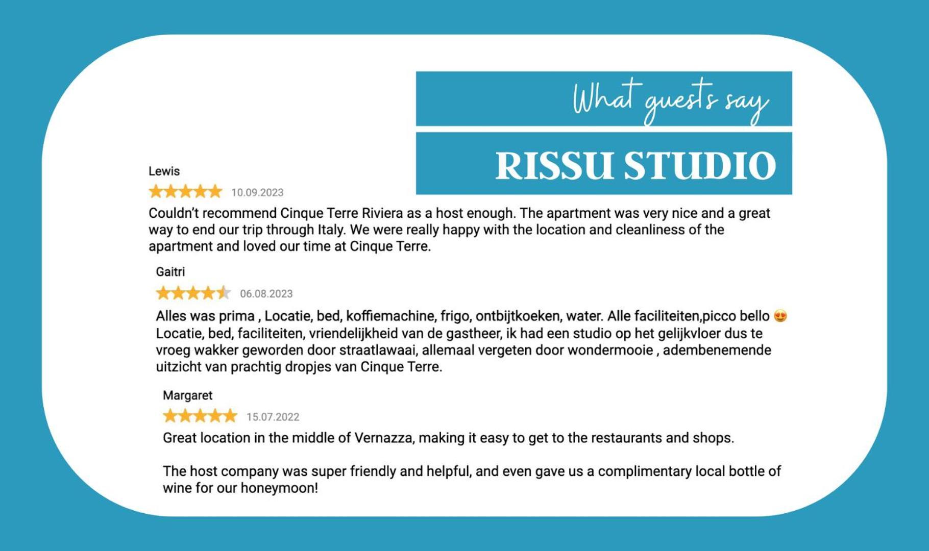 Rissu Nice Studio Vernazza Exteriör bild